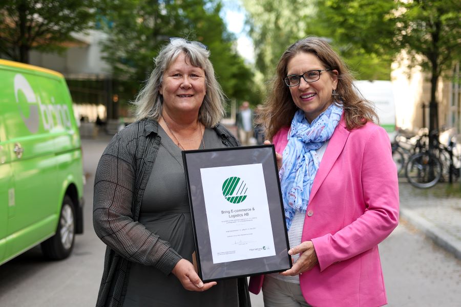 Svanenmärkta e-handelstransporter från Bring