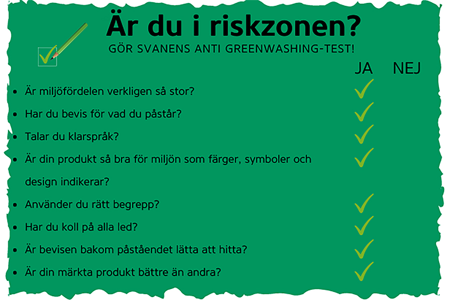 Få koll med Svanens antigreenwashing-test!