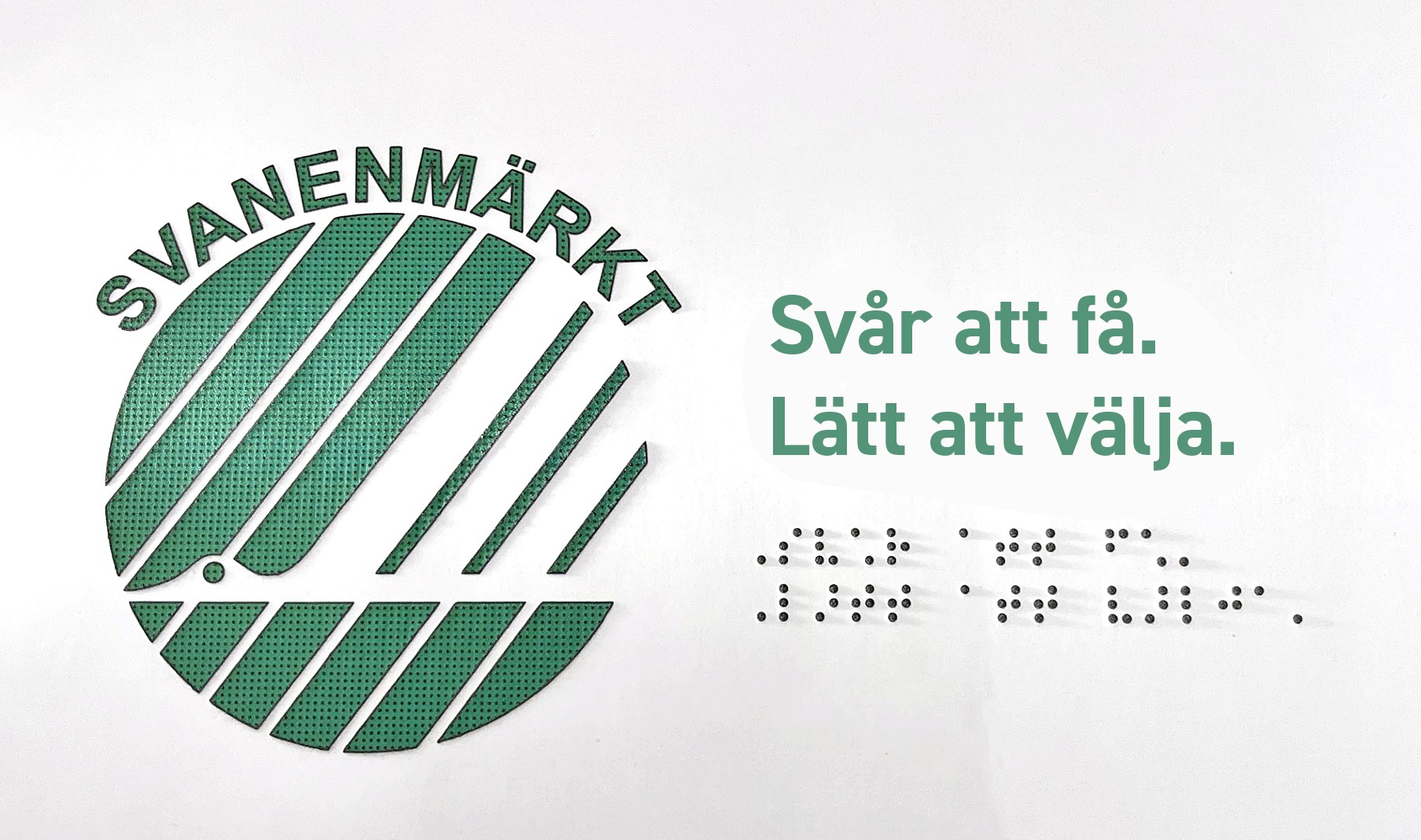 Första Svanenmärkta tryckeriet med punktskrift