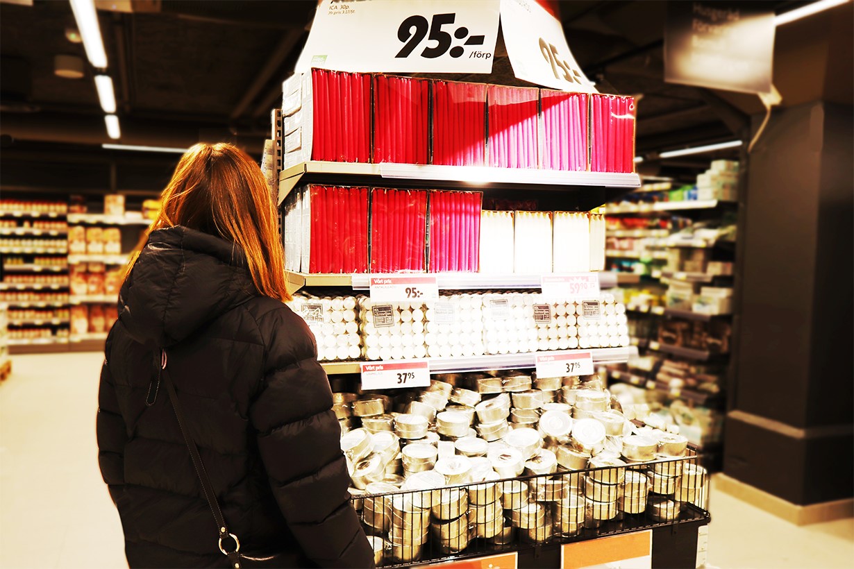 Bara en av tre butiker fasar ut ful-ljusen!